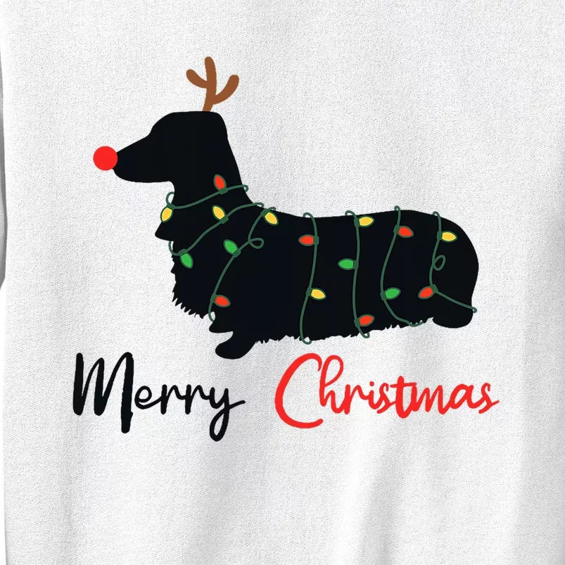 Dachshund Merry Christmas Winter Dogs Christmas Sweatshirt