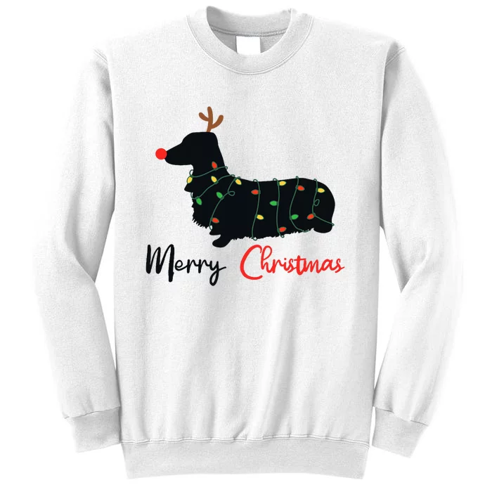 Dachshund Merry Christmas Winter Dogs Christmas Sweatshirt