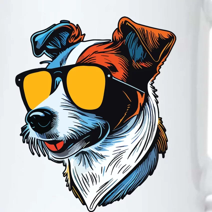 Dad Mom Cool Dog Sunglasses Jack Russell Black Color Changing Mug