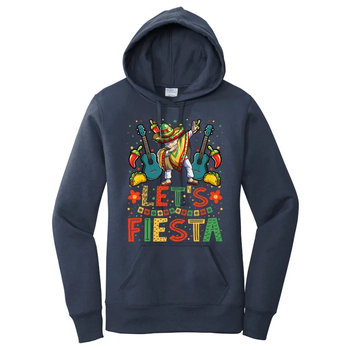 Dabbing Mexican Cinco De Mayo Women And Sombrero Women's Pullover Hoodie