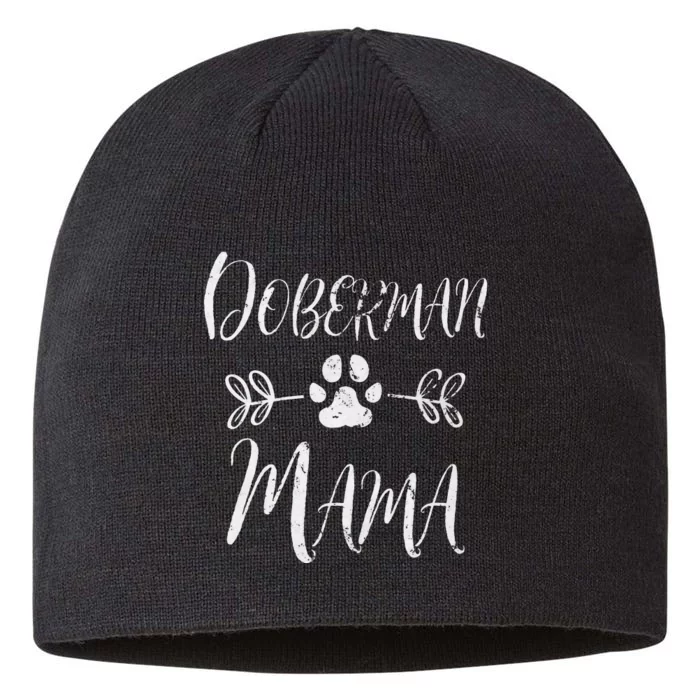 Doberman Mama Doberman Lover Owner Dog Mom 8 1/2in Sustainable Knit Beanie