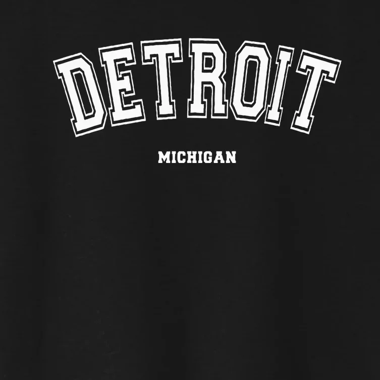 Detroit Michigan Women's Crop Top Tee