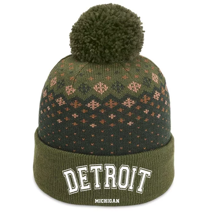 Detroit Michigan The Baniff Cuffed Pom Beanie