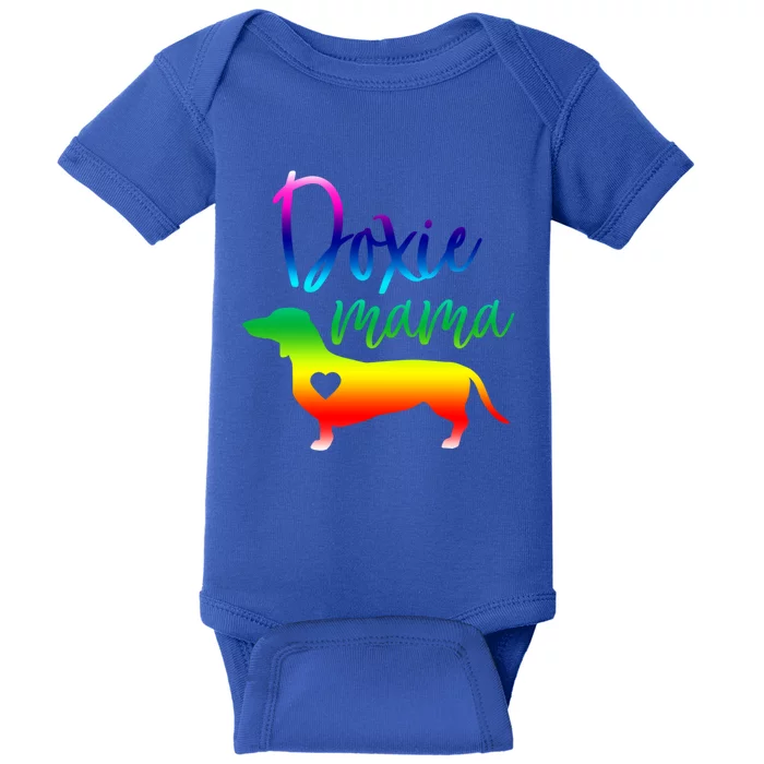 Doxie Mama Dachshund Mom Funny Wiener Dog Gift Baby Bodysuit