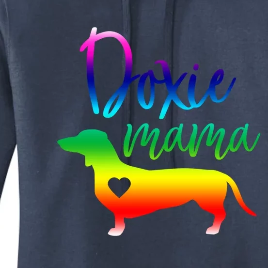 Doxie Mama Dachshund Mom Funny Wiener Dog Gift Women's Pullover Hoodie