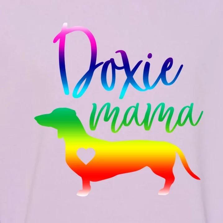 Doxie Mama Dachshund Mom Funny Wiener Dog Gift Garment-Dyed Sweatshirt