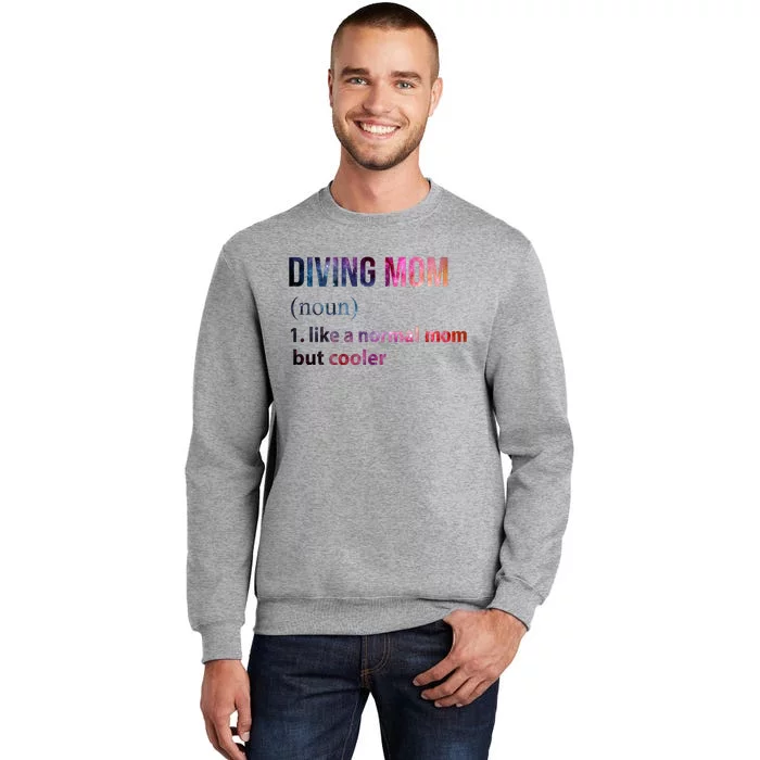 Diving Mom Tall Sweatshirt