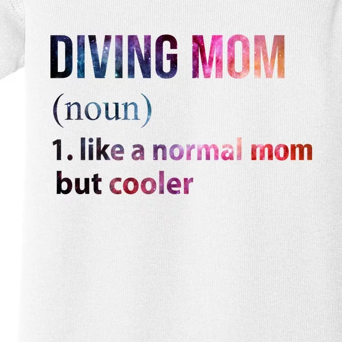 Diving Mom Baby Bodysuit