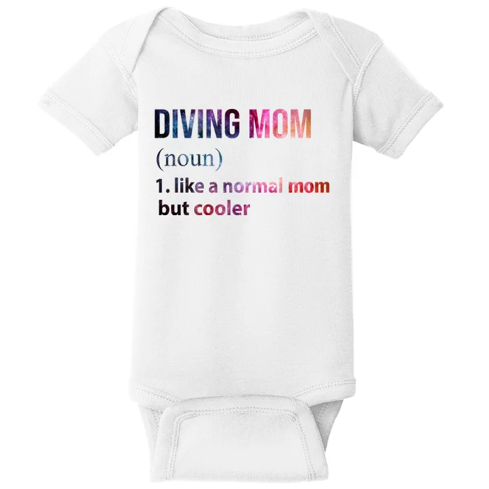 Diving Mom Baby Bodysuit