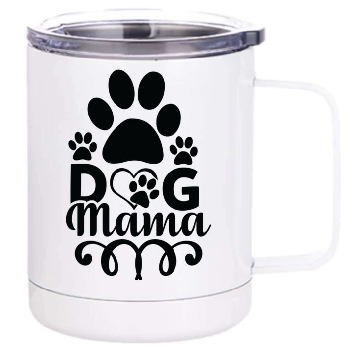 Dog Mama Front & Back 12oz Stainless Steel Tumbler Cup