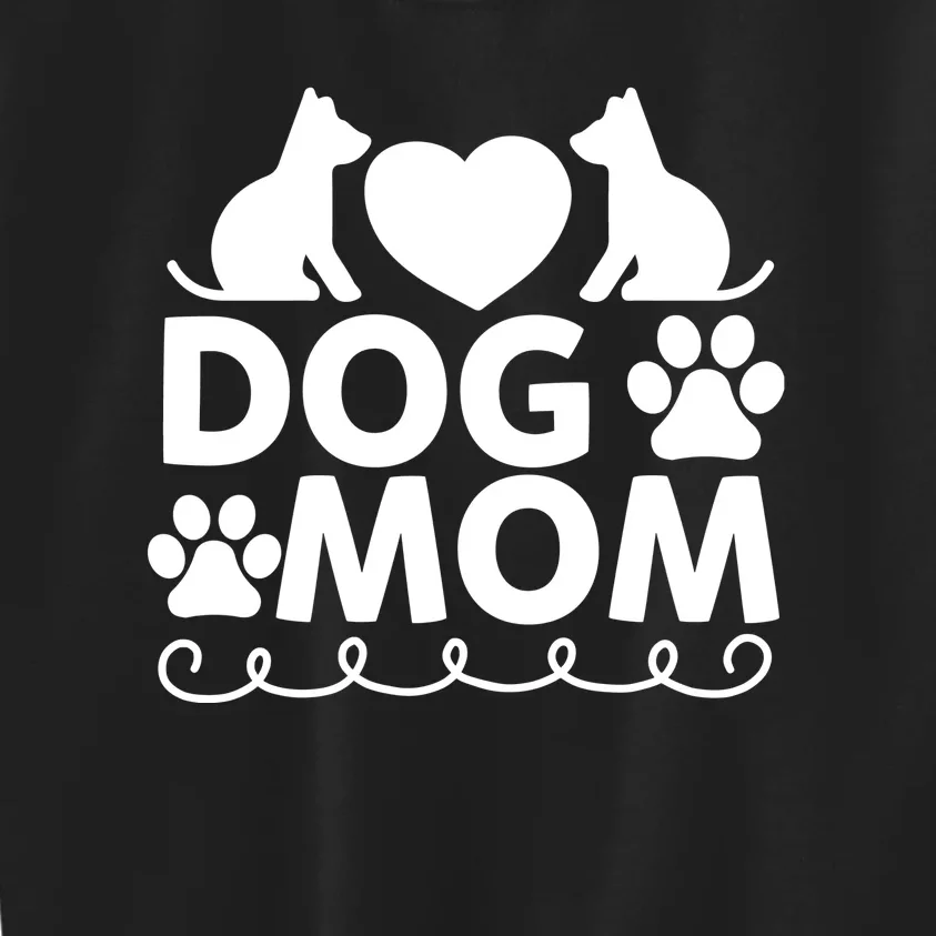 Dog Mom Kids Sweatshirt