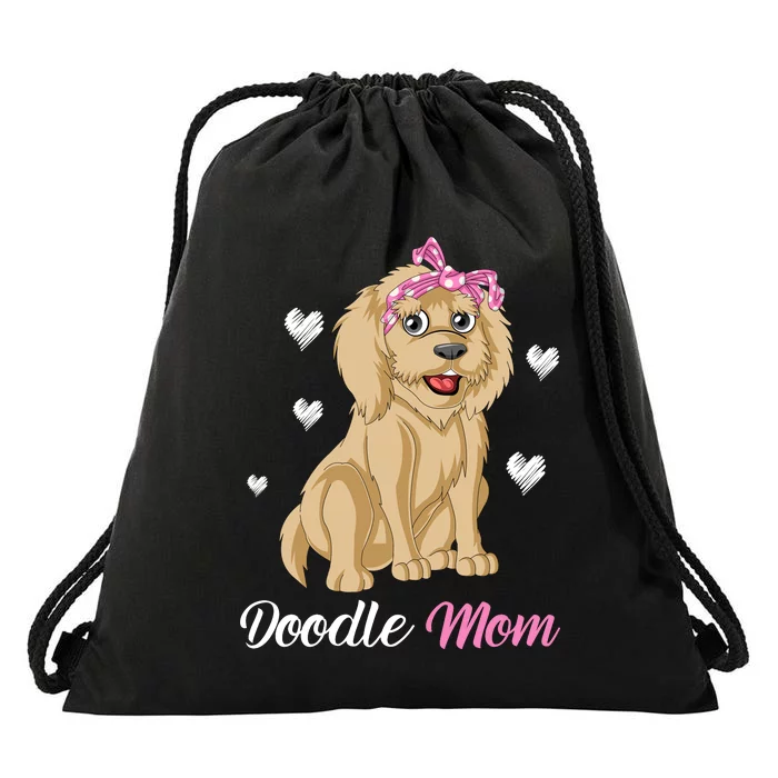 Doodle Mom Drawstring Bag