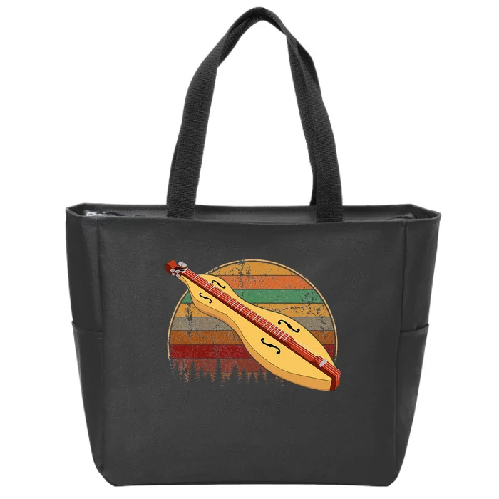 Dulcimer Musical Dulcimer Zip Tote Bag