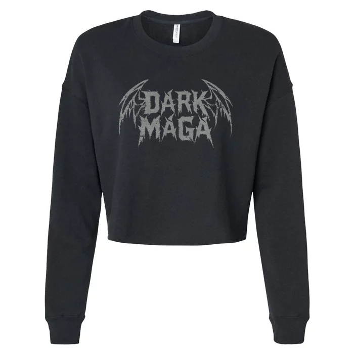 Dark Maga Cropped Pullover Crew