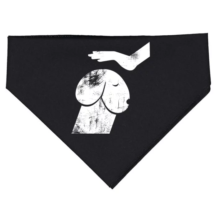 Dirty Mind Dog A Funny Dog Adult Humor Retro Vintage USA-Made Doggie Bandana