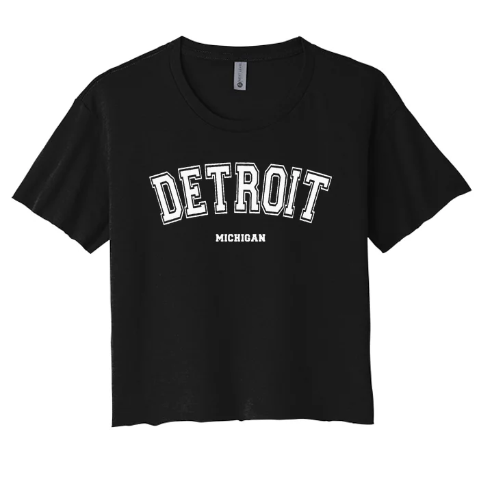 Detroit Michigan Women's Crop Top Tee