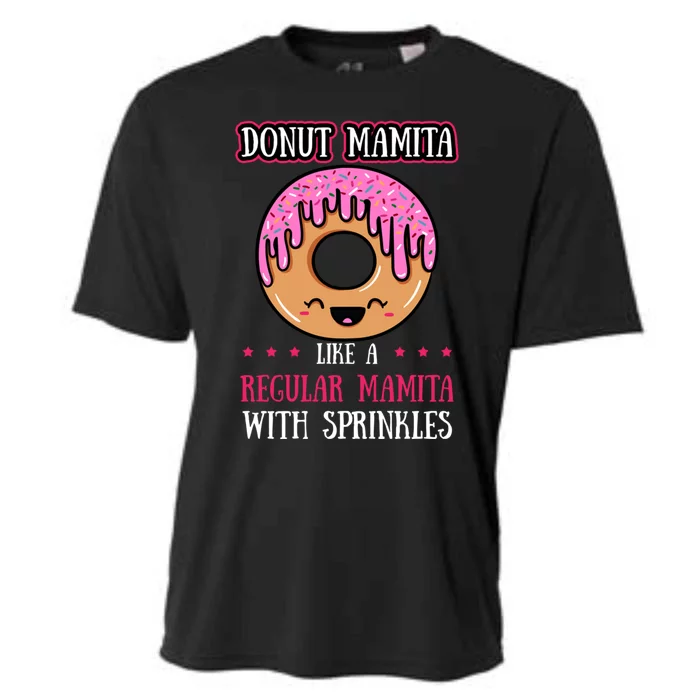 Donut Mamita Doughnut Mother Fried Dough Lover Mummy Gift Cooling Performance Crew T-Shirt