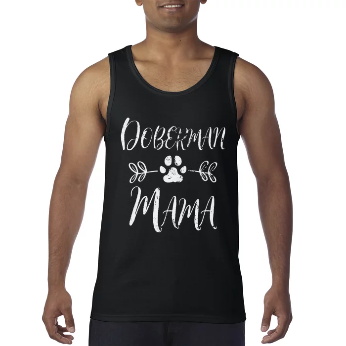 Doberman Mama Doberman Lover Owner Dobie Dog Mom Tank Top