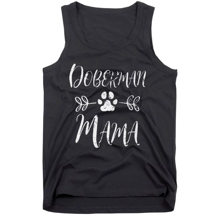 Doberman Mama Doberman Lover Owner Dobie Dog Mom Tank Top