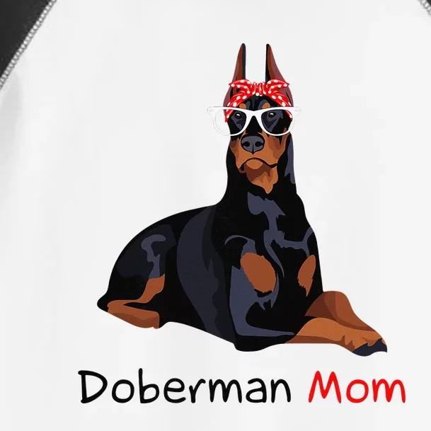 Doberman Mom Dog Bandana Pet Lover Gift Toddler Fine Jersey T-Shirt