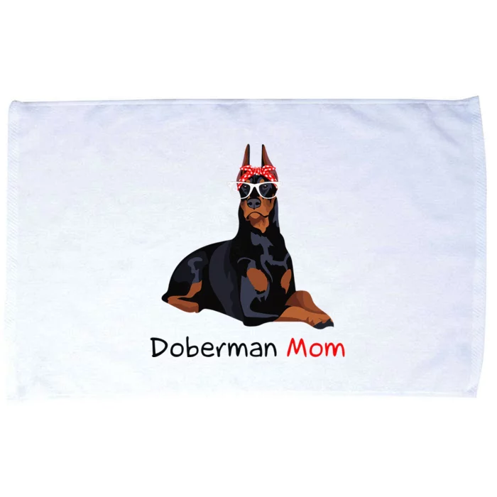 Doberman Mom Dog Bandana Pet Lover Gift Microfiber Hand Towel