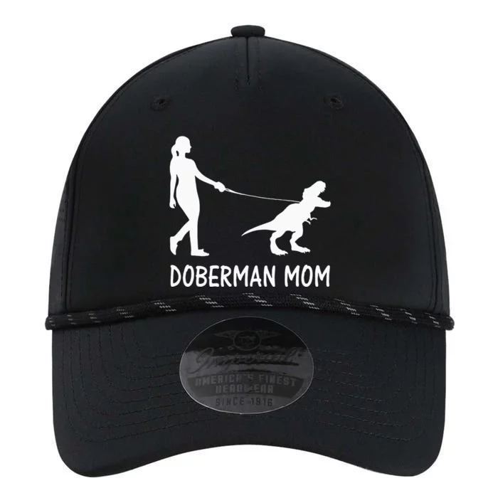 Doberman Mom Dobe Dobie Doberman Pinscher Dog Dinosaur Women Performance The Dyno Cap