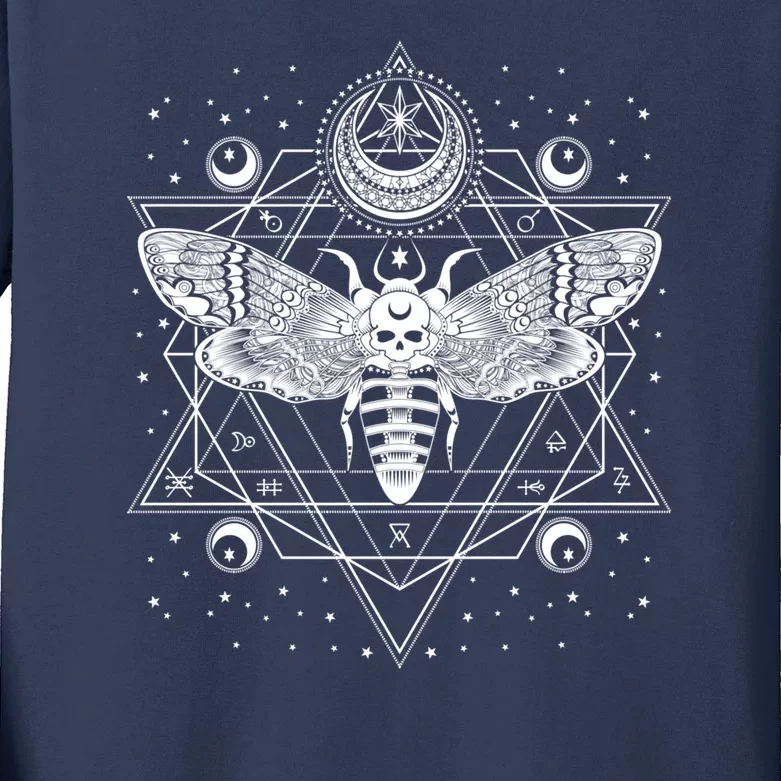 Death Moth Kids Long Sleeve Shirt