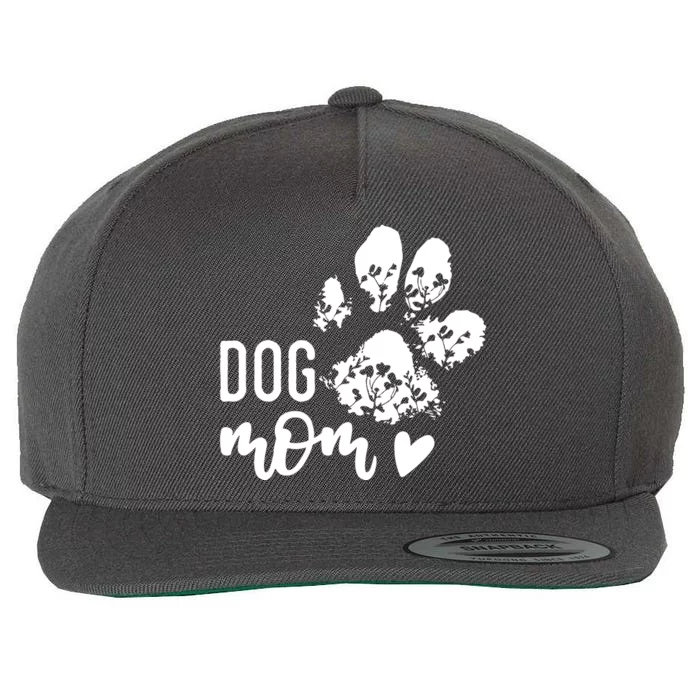 Dog Mom Wool Snapback Cap