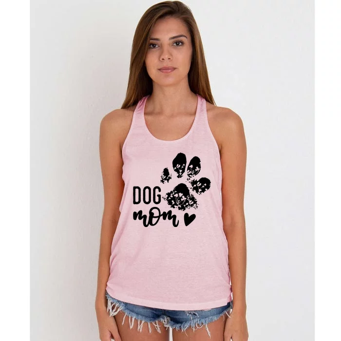 Dog Mom Women's Knotted Racerback Tank