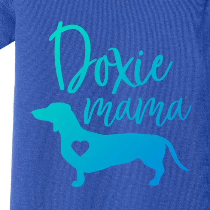 Doxie Mama Dachshund Mama Funny Dog Mom Wiener Dog Doxie Mom Cute Gift Baby Bodysuit