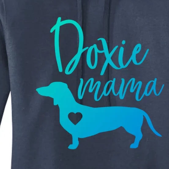 Doxie Mama Dachshund Mama Funny Dog Mom Wiener Dog Doxie Mom Cute Gift Women's Pullover Hoodie