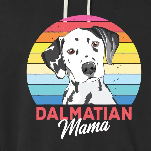 Dalmatian Mama Dog Mom Women Garment-Dyed Fleece Hoodie