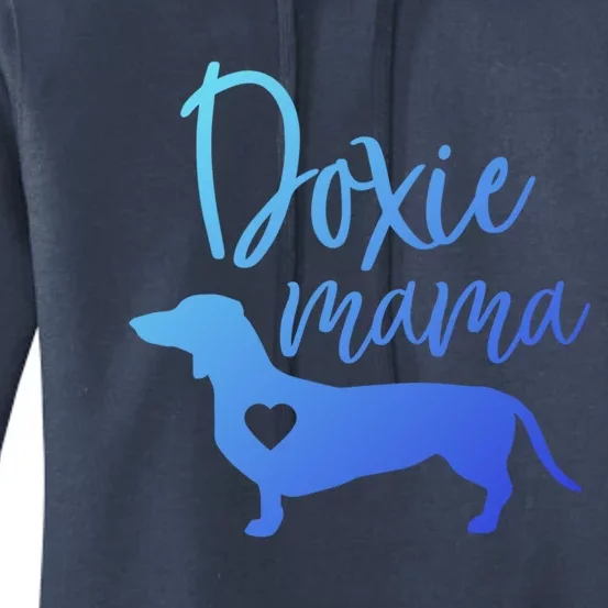 Doxie Mama Dachshund Mama Funny Dog Mom Wiener Dog Doxie Mom Cute Gift Women's Pullover Hoodie