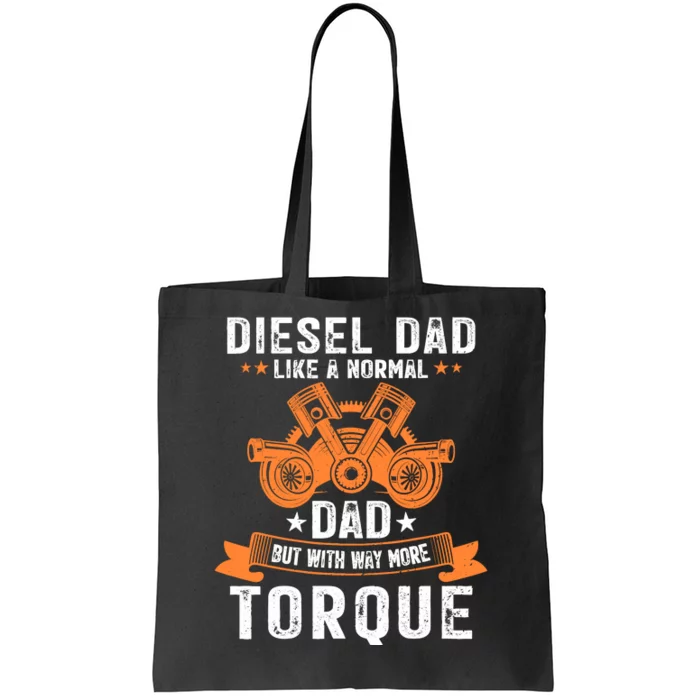 Diesel Mechanic Dad Automobile Fathers Day Funny Gift Tote Bag