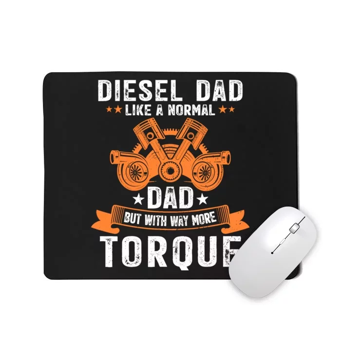 Diesel Mechanic Dad Automobile Fathers Day Funny Gift Mousepad