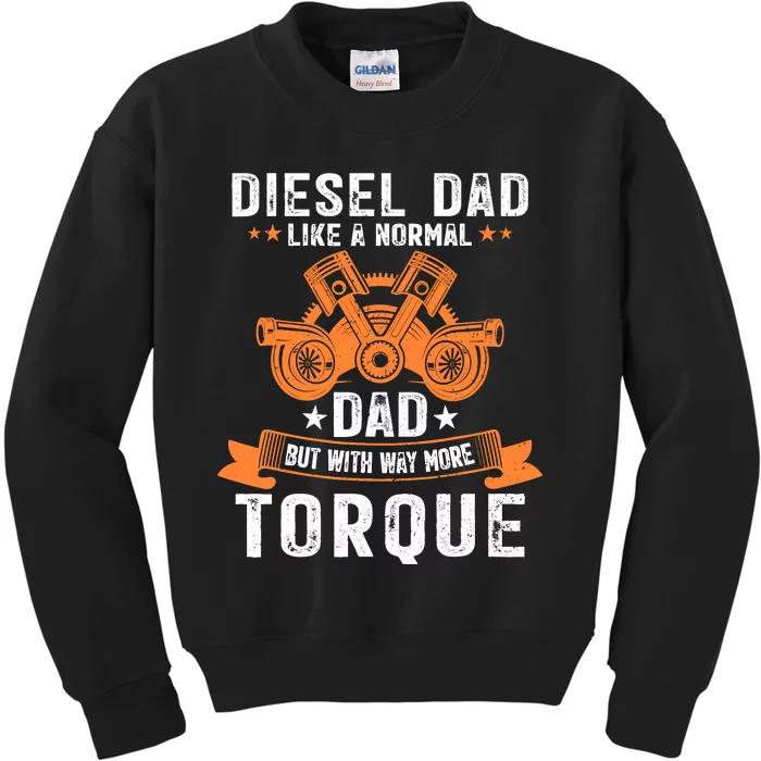 Diesel Mechanic Dad Automobile Fathers Day Funny Gift Kids Sweatshirt