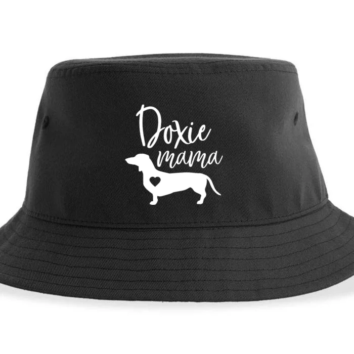 Doxie Mama Dachshund Mom Funny Wiener Dog Gift Sustainable Bucket Hat