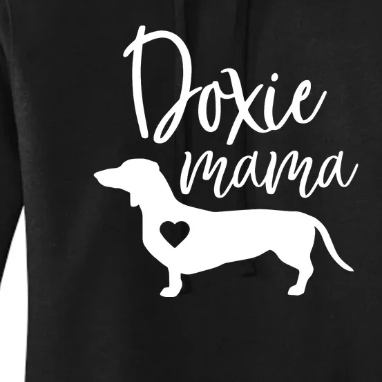 Doxie Mama Dachshund Mom Funny Wiener Dog Gift Women's Pullover Hoodie