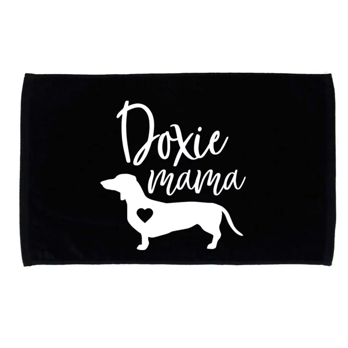 Doxie Mama Dachshund Mom Funny Wiener Dog Gift Microfiber Hand Towel