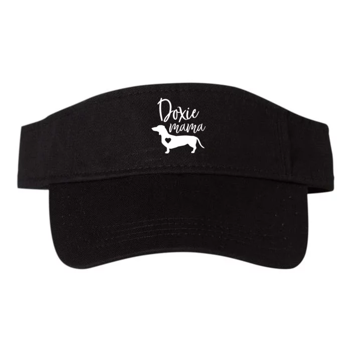 Doxie Mama Dachshund Mom Funny Wiener Dog Gift Valucap Bio-Washed Visor