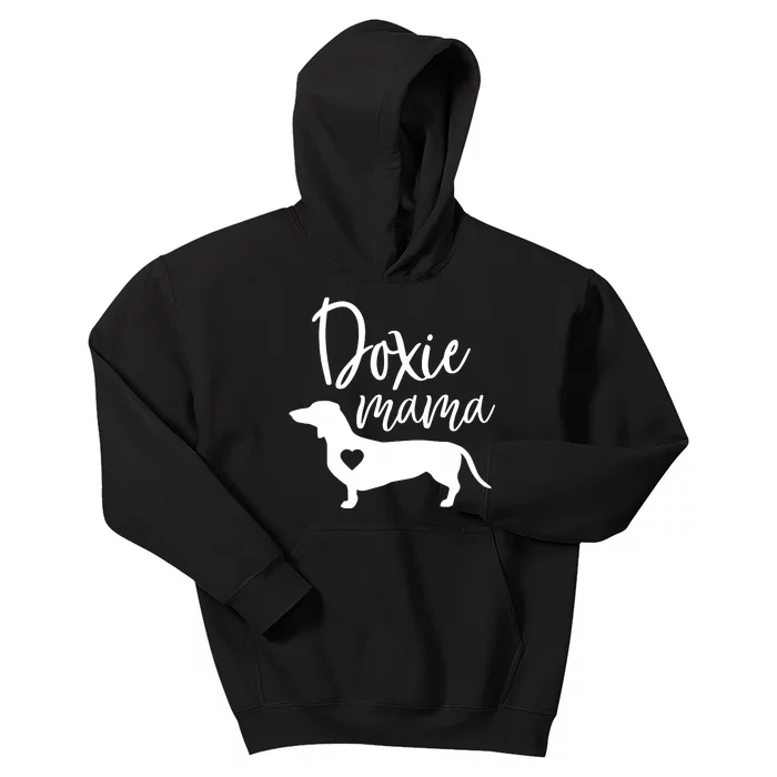 Doxie Mama Dachshund Mom Funny Wiener Dog Gift Kids Hoodie