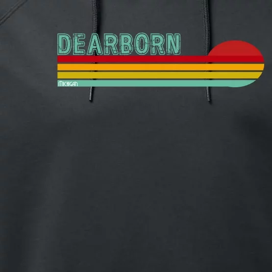 Dearborn Michigan Performance Fleece Hoodie