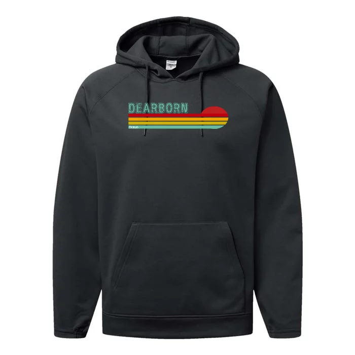 Dearborn Michigan Performance Fleece Hoodie