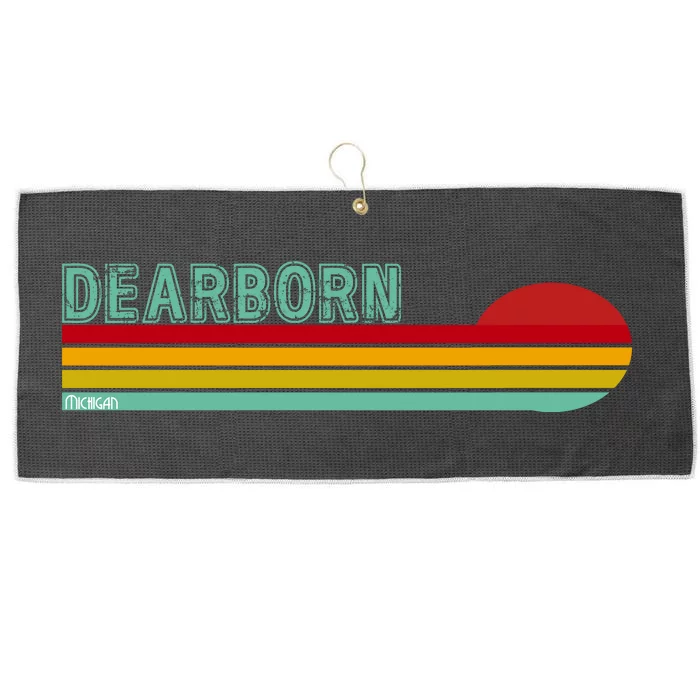 Dearborn Michigan Large Microfiber Waffle Golf Towel