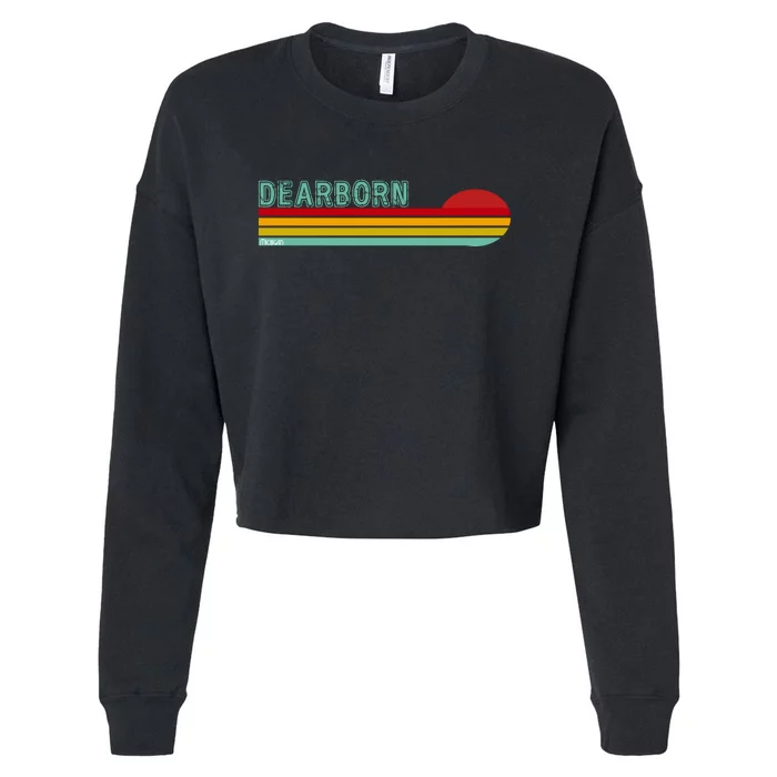 Dearborn Michigan Cropped Pullover Crew