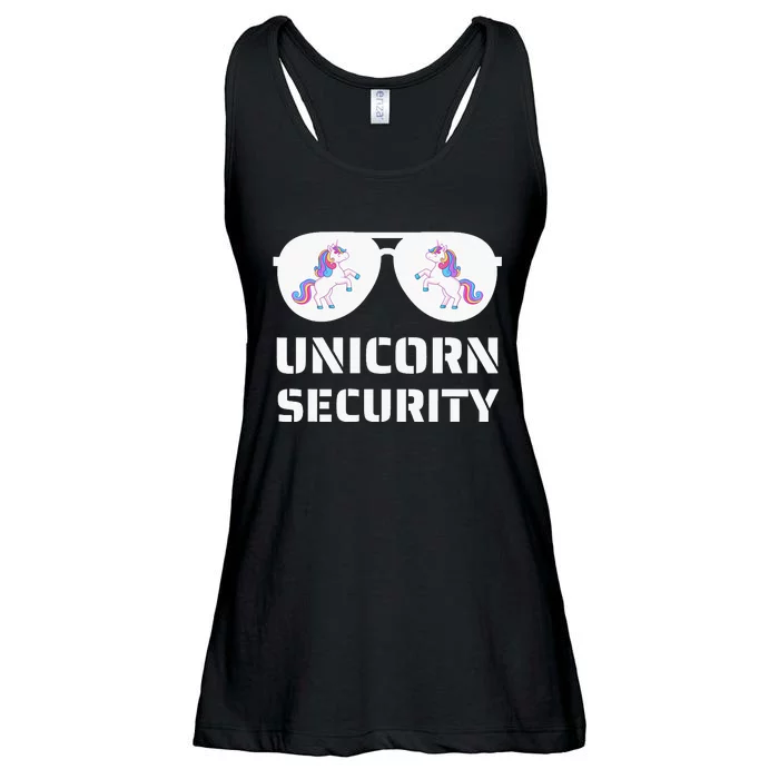 Dad Mom Daughter Adult Costume Unicorn Security Ladies Essential Flowy Tank