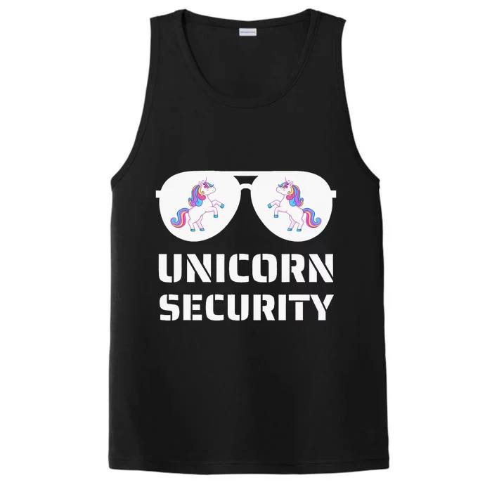 Dad Mom Daughter Adult Costume Unicorn Security Performance Tank