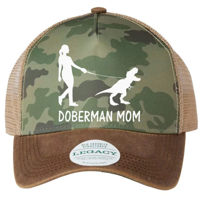 Doberman Mom Dobe Dobie Doberman Pinscher Dog Dinosaur Women Legacy Tie Dye Trucker Hat