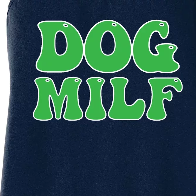 Dog Milf Dog Mom Funny For Wo Women's Racerback Tank