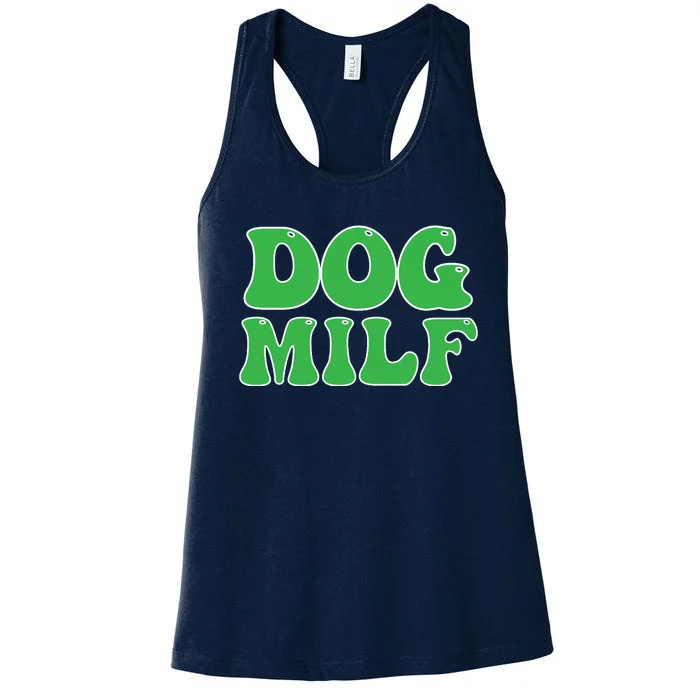 Dog Milf Dog Mom Funny For Wo Women's Racerback Tank